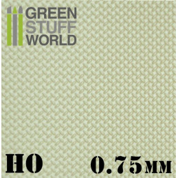 Plaque de Plasticard texturé DIAMANT HO 0.75mm