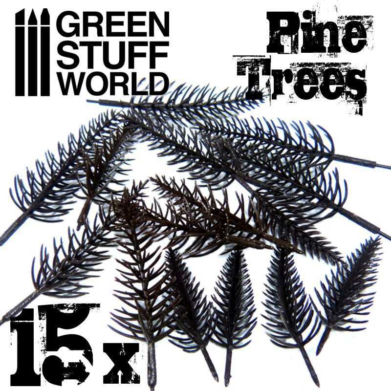 15x flexible Kunststoff-Kiefern bäume