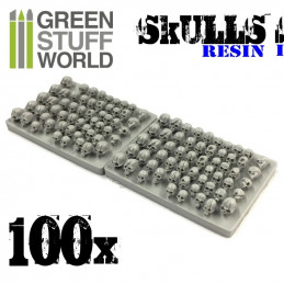 100x Resin Skulls | Miniature Skulls