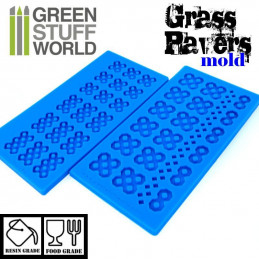 Silicone molds - Grass Paver | Terrain molds