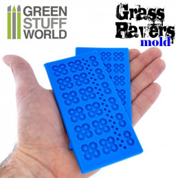 Silicone molds - Grass Paver | Terrain molds