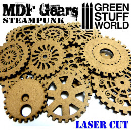 MDF Wood Steampunk Gears | SteamPunk and Beads