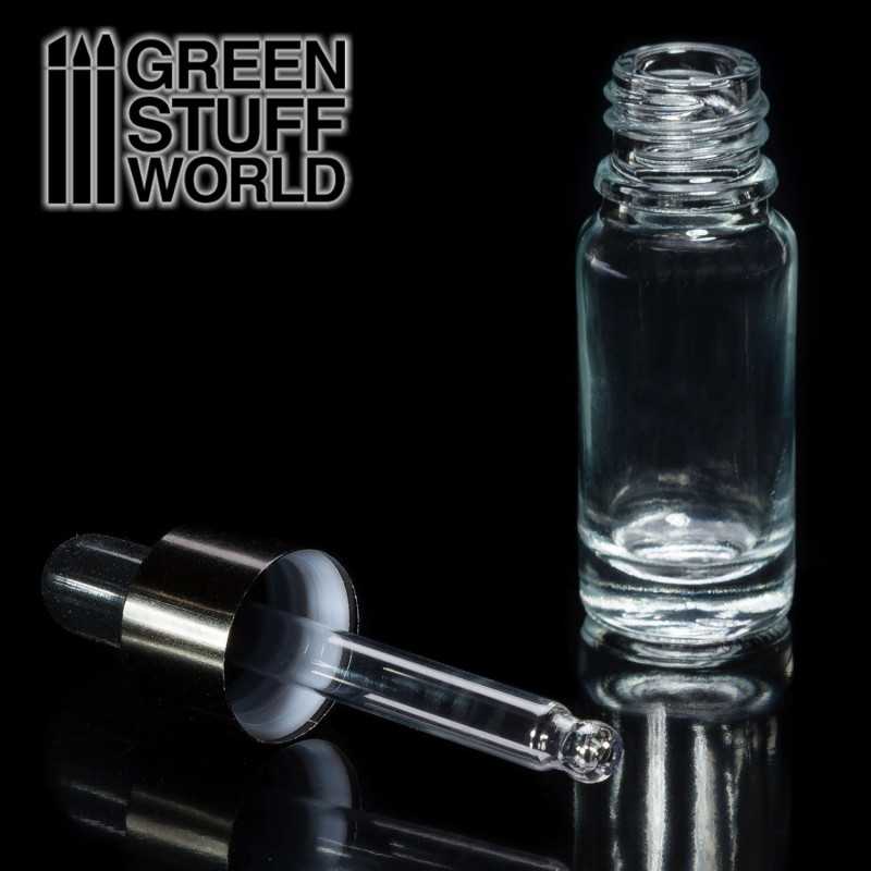 Bote de Cristal vacío con Pipeta Accesorios de Pintura Bote de Cristal vacío con Pipeta Accesorios de Pintura