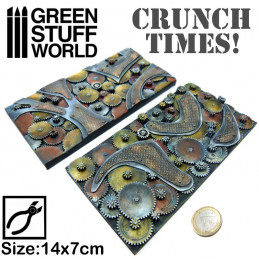 Placa Steampunk - Crunch Times! Artículos de resina