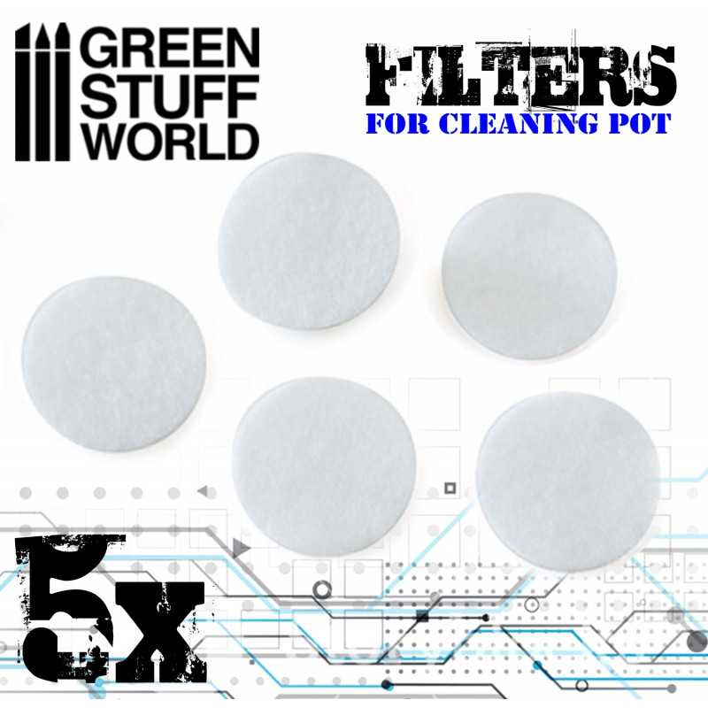 Airbrush Cleaning Pot Filters