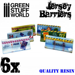 6x Jersey Barriers | Modern furniture and scenery