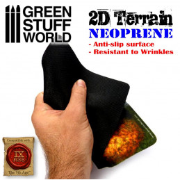 Terrain Neoprene 2D - Forêt avec 4 arbres | Terrain en néoprène