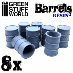 6x Barriles en Resina