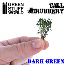 Tall Shrubbery - Dark Green | Scenery and Resin
