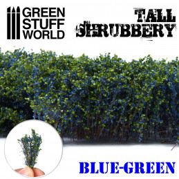 Tall Shrubbery - Blue Green | Scenery and Resin