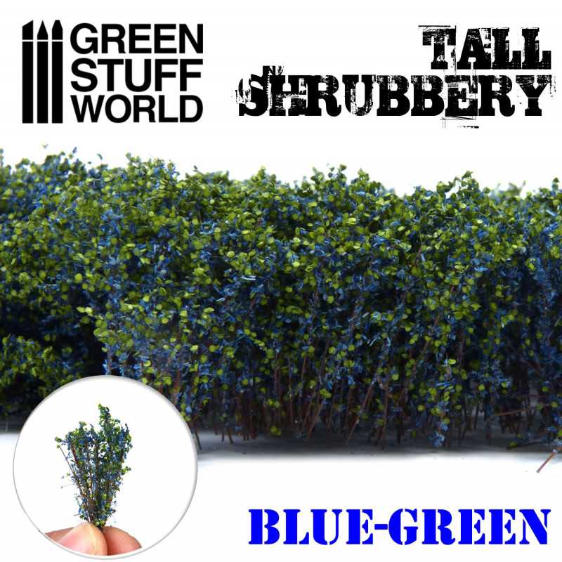 Grands Arbustes - Bleu Vert | Décors et Résine