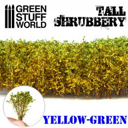Tall Shrubbery - Yellow Green | Scenery and Resin