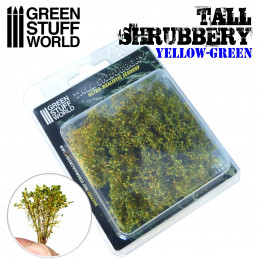 Tall Shrubbery - Yellow Green | Scenery and Resin