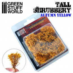 Tall Shrubbery - Autumn Yellow | Scenery and Resin