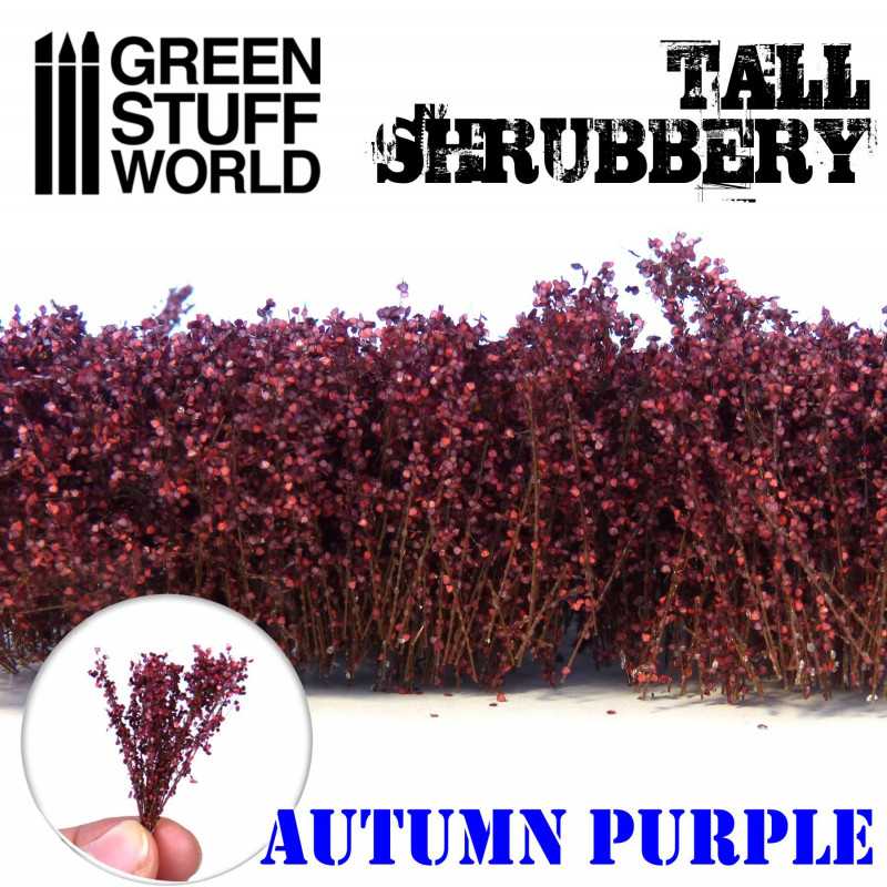 Tall Shrubbery - Autumn Purple | Scenery and Resin Tall Shrubbery - Autumn Purple | Scenery and Resin