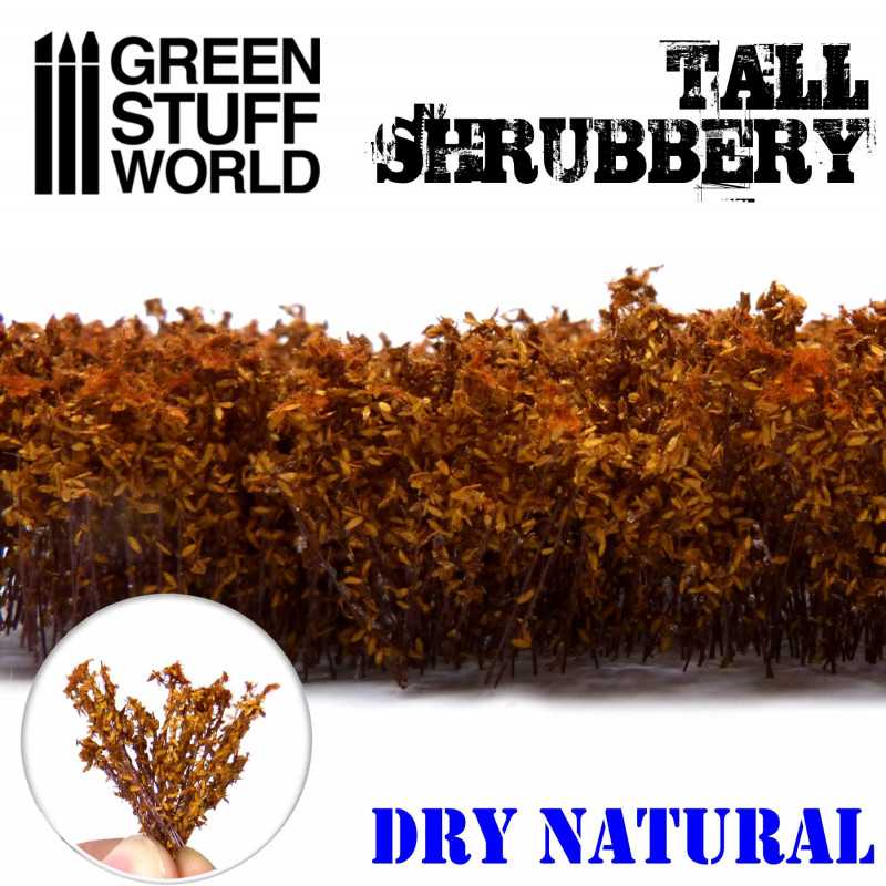 Tall Shrubbery - Dry Natural | Scenery and Resin