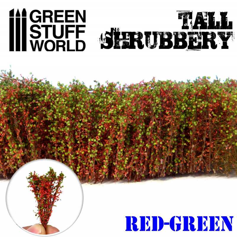 Arbusti Alti - Rosso verde | Scenografia e Resina