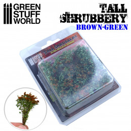 Tall Shrubbery - Brown Green | Scenery and Resin