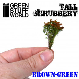 Tall Shrubbery - Brown Green | Scenery and Resin