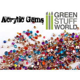 1000 Acrylic Gems - 1mm to 2.5mm