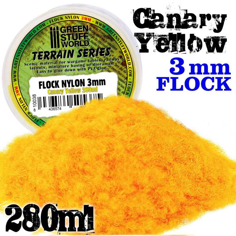 Cesped Electrostatico 3 mm - AMARILLO CANARIO - 280 ml Cesped Electrostatico 3 mm - AMARILLO CANARIO - 280 ml