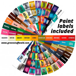 GSW Paint Display Rack - Acrylfarben, Waschtinten, Intensitätstinten, Metallfarben und Lack