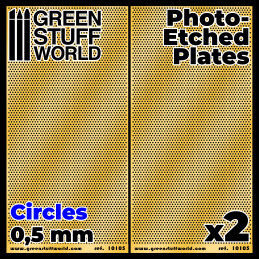 Placas Fotograbados - Circulos Pequeños Rejillas Metal Fotograbadas