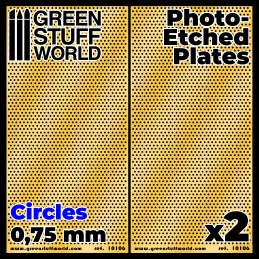 Photo-etched Plates - Medium Circles | Photo etch Mesh Plates