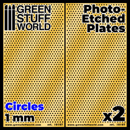 Plaques de Photogravées - Grands Cercles | Photodécoupe Grille Maille