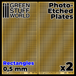 Placas Fotograbados - Rectangulos Pequeños Rejillas Metal Fotograbadas