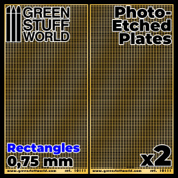 Placas Fotograbados - Rectangulos Medianos Rejillas Metal Fotograbadas