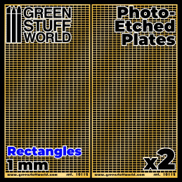 Placas Fotograbados - Rectangulos Grandes Rejillas Metal Fotograbadas