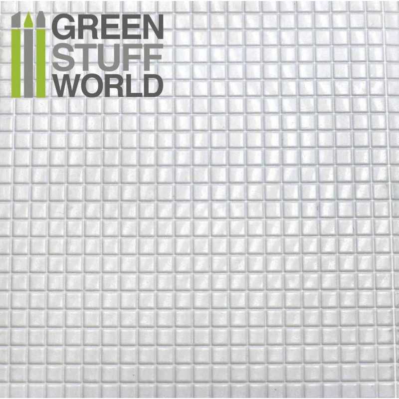 ABS Plasticard - MEDIUM SQUARES Textured Sheet - A4 ABS Plasticard - MEDIUM SQUARES Textured Sheet - A4