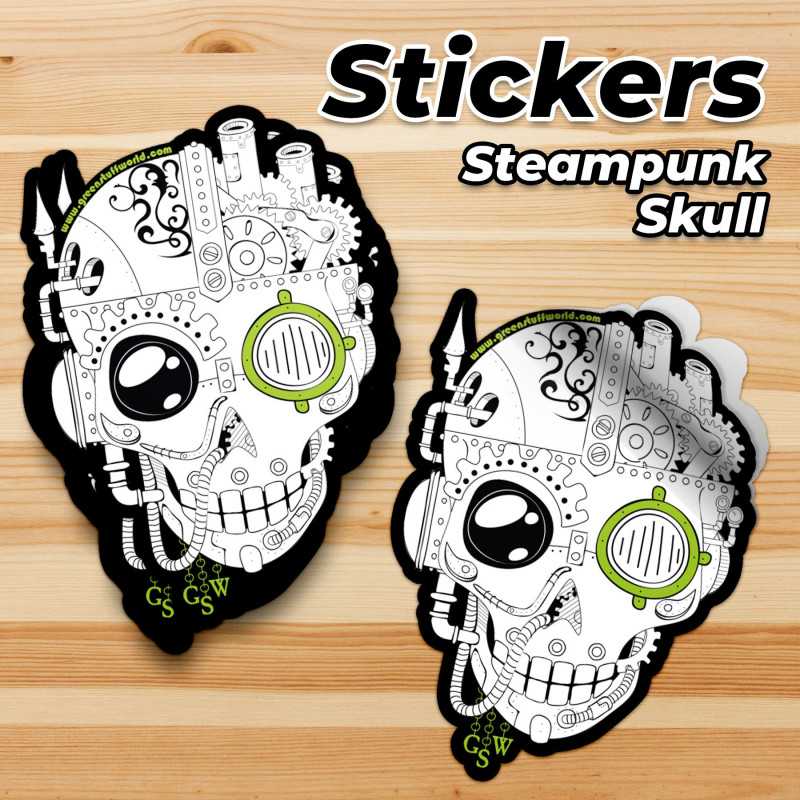 GSW Skull Sticker