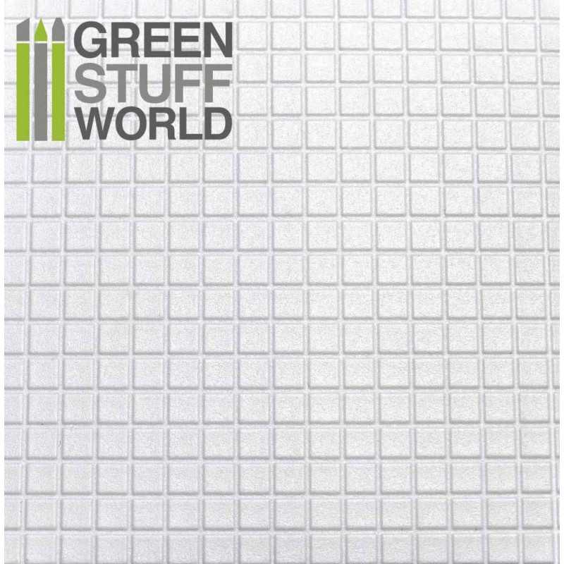 Plancha Plasticard Texturizado CUADRADOS GRANDES - tamaño A4 Plancha Plasticard Texturizado CUADRADOS GRANDES - tamaño A4