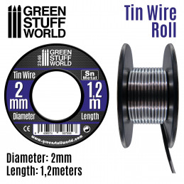 Flexible tin wire roll 2mm | Tin