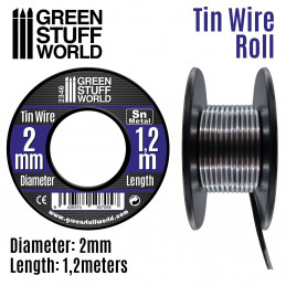 Flexibler Zinndraht 2mm | Zinn