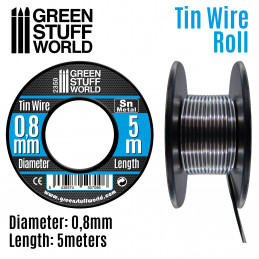 Flexible tin wire roll 0.8mm | Tin