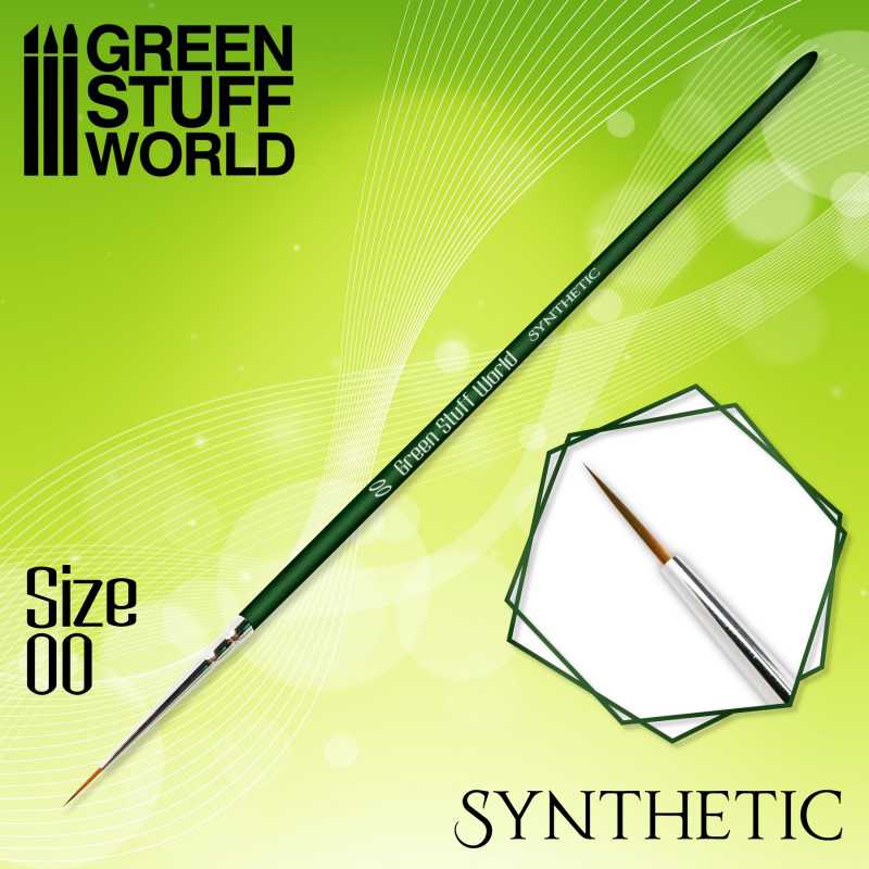 GREEN SERIES Pinceau Synthétique - 00 | Pinceaux Maquettes