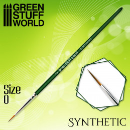 GREEN SERIES Synthetic Brush - Size 0 | Miniature Paint Brushes