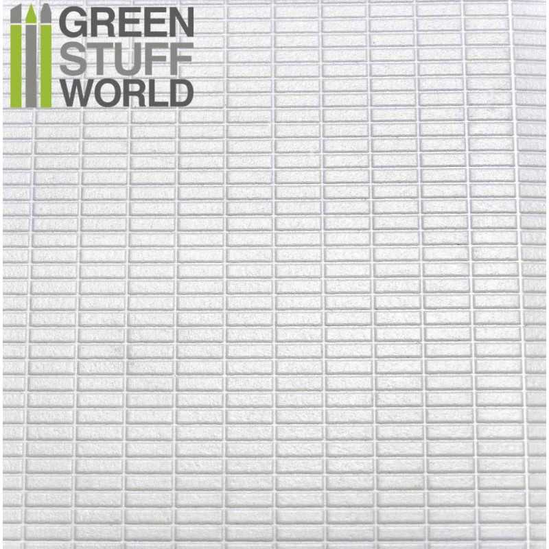 ABS Plasticard - MEDIUM RECTANGLES Textured Sheet - A4 ABS Plasticard - MEDIUM RECTANGLES Textured Sheet - A4