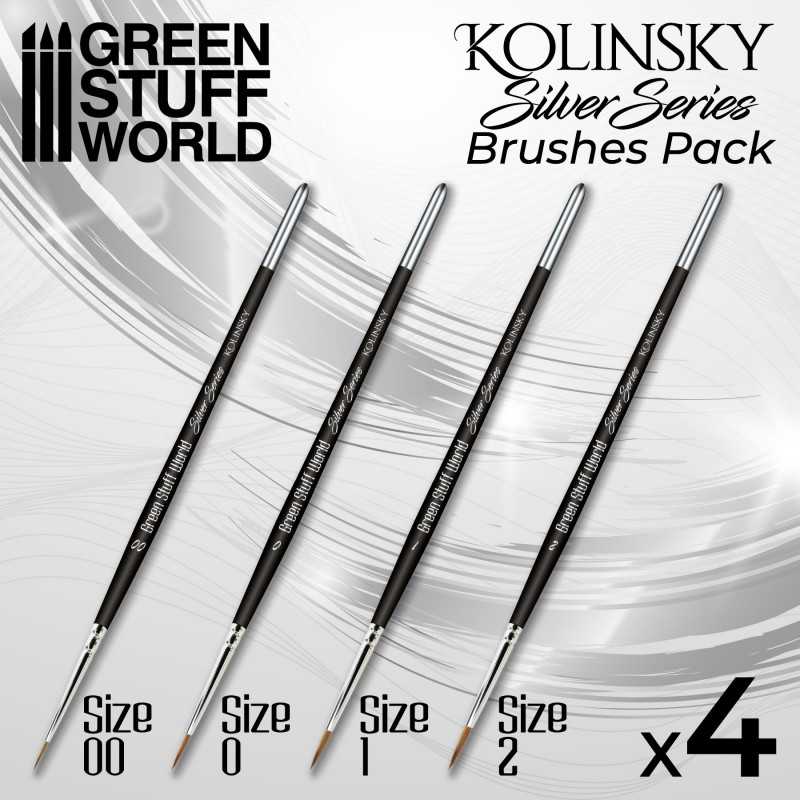 SILVER SERIES Paint brush set | Kolinsky Brushes SILVER SERIES Paint brush set | Kolinsky Brushes
