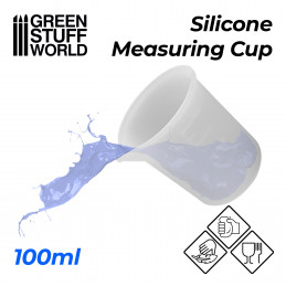 Silicone Measuring Cup 100ml | Empty Paint Pots