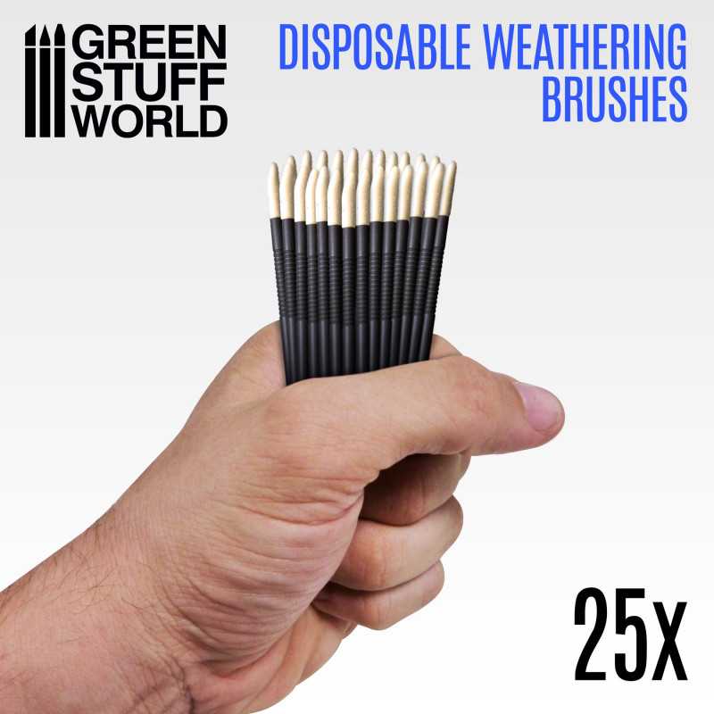 25x Disposable Weathering Brushes | Weathering Brushes 25x Disposable Weathering Brushes | Weathering Brushes