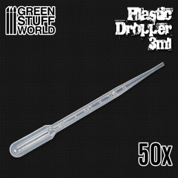 50x Pipetas Largas Cuentagotas Desechables Aerografia