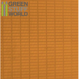 Plaque de Plasticard texturé RECTANGLES GRANDS | Plaques de Plasticard Texturé
