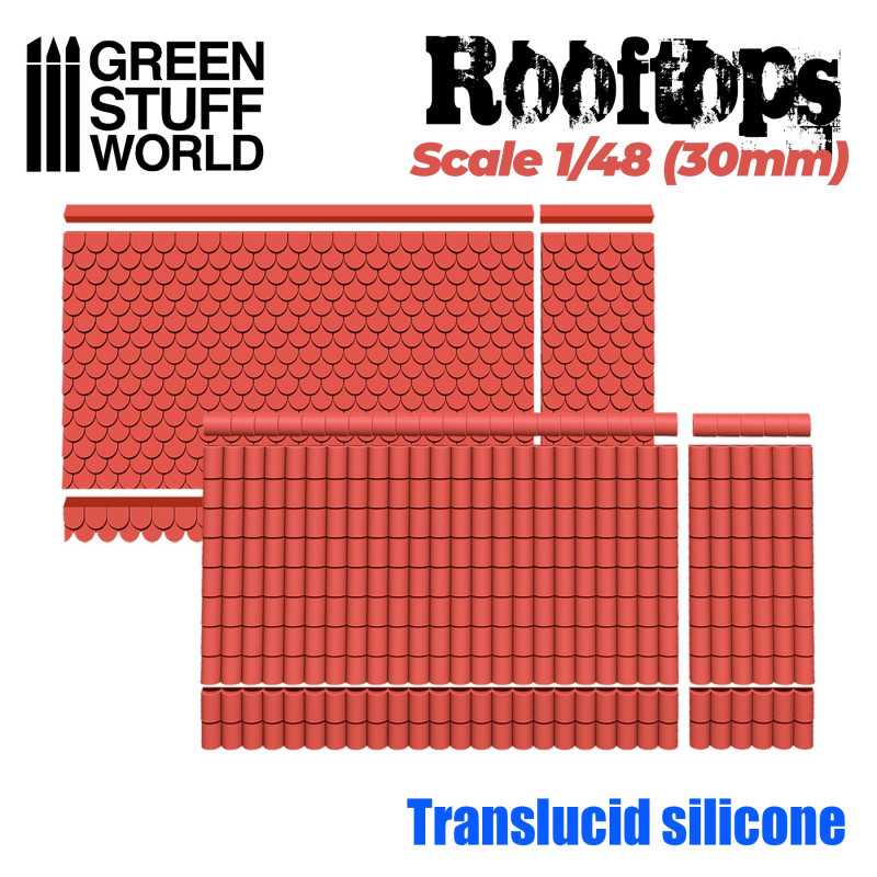 Silikon Texturplatten - Dach 1/48 (30mm)
