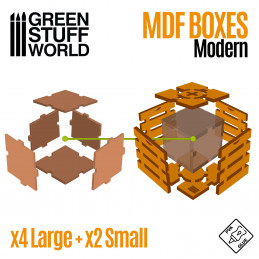 Futuristische Kisten | MDF Holz