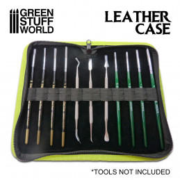 Etui en cuir Premium pour outils et pinceaux | Outils de Modelage