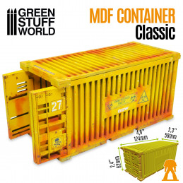 Klassischer 20 Fuß Container | MDF Holz